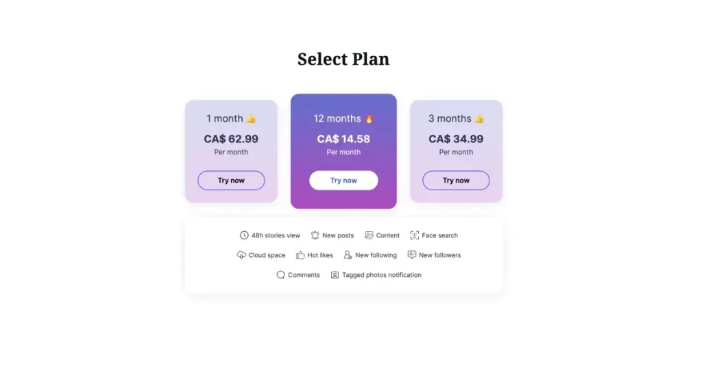 Pricing of Glassagram