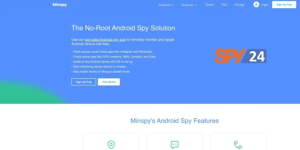 Minspy Apps for iPhone and Android