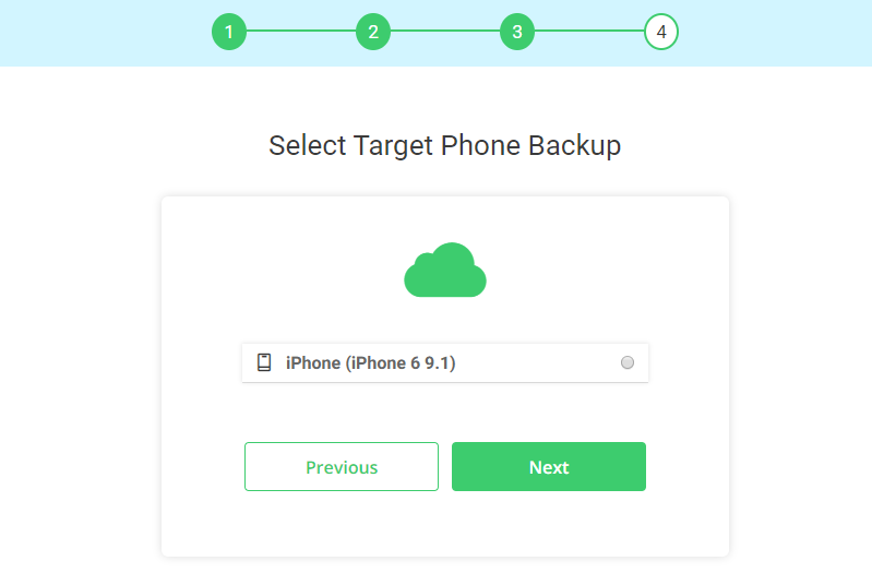 Step 3: Select the Target iOS Device