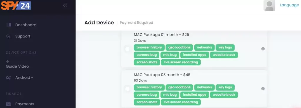 SPY24 Pricing and Plans for MAC