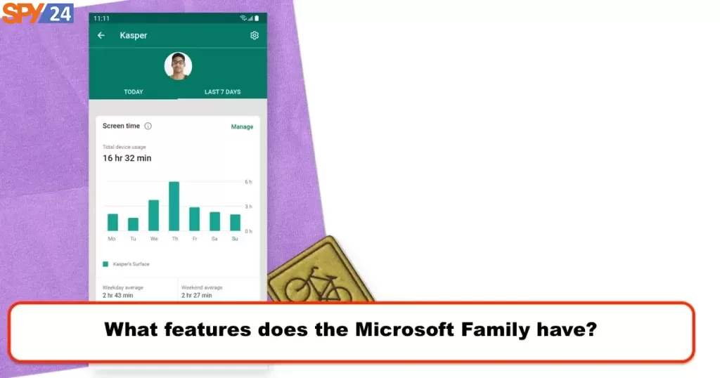 What features does the Microsoft Family have?