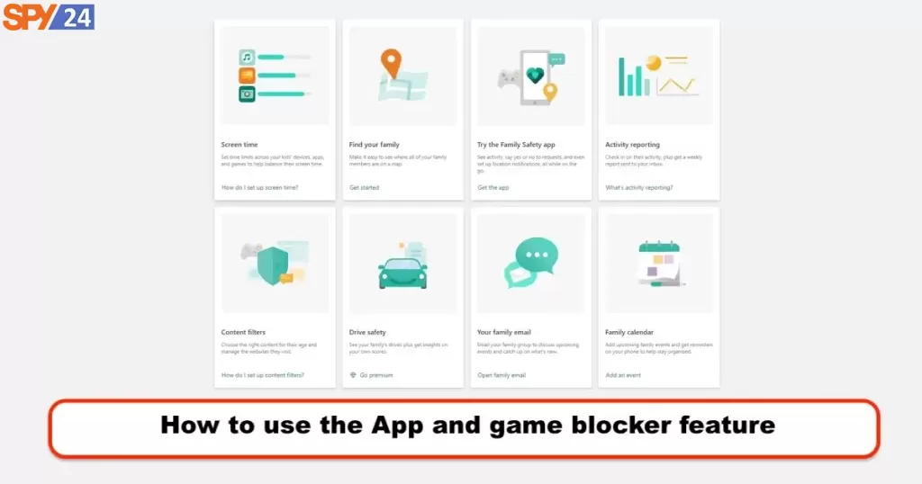 How to use the App and game blocker feature