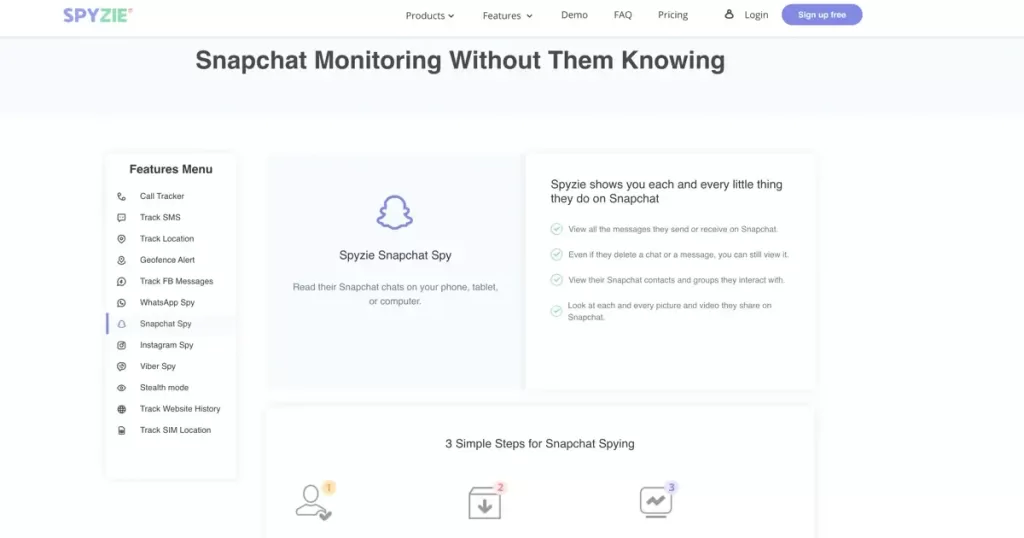 Spyzie: Spy App to See Snapchat