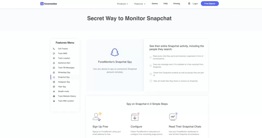 FoneMonitor: Spy Snapchat Now