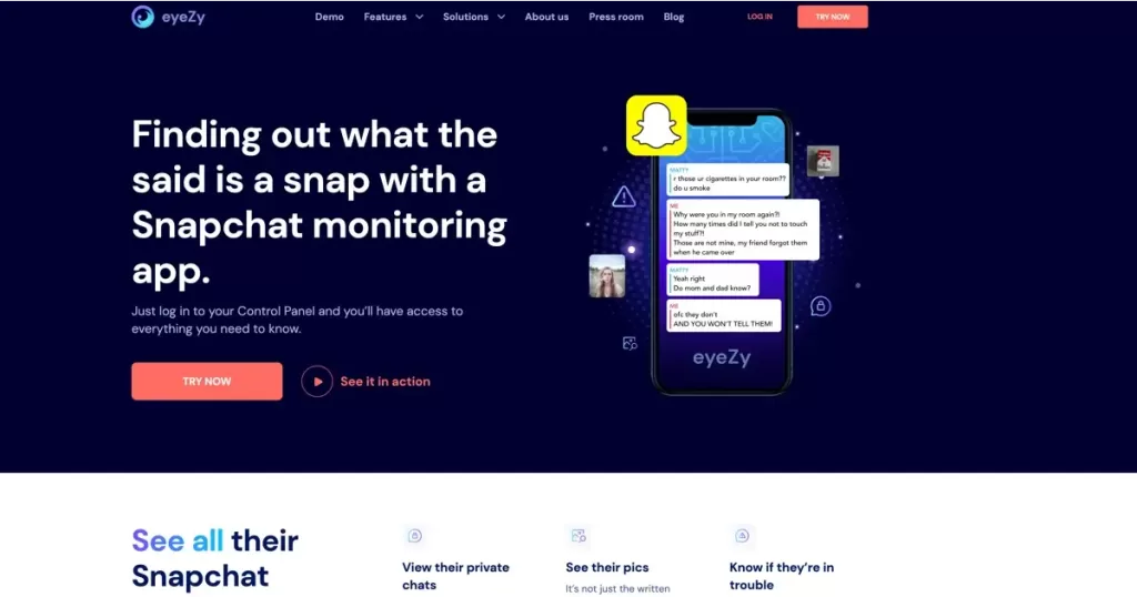 Eyezy: Snapchat Spy App Online