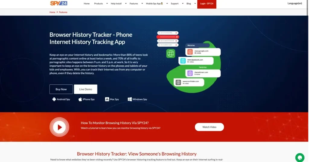 SPY24 - Most Browser History Tracker Free