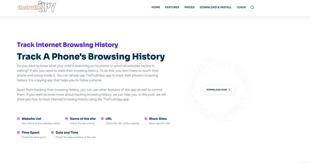 TheTruthSpy - Web Browsing History Spy Apps