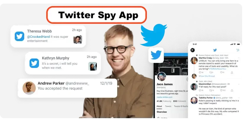 Spy on Twitter messages