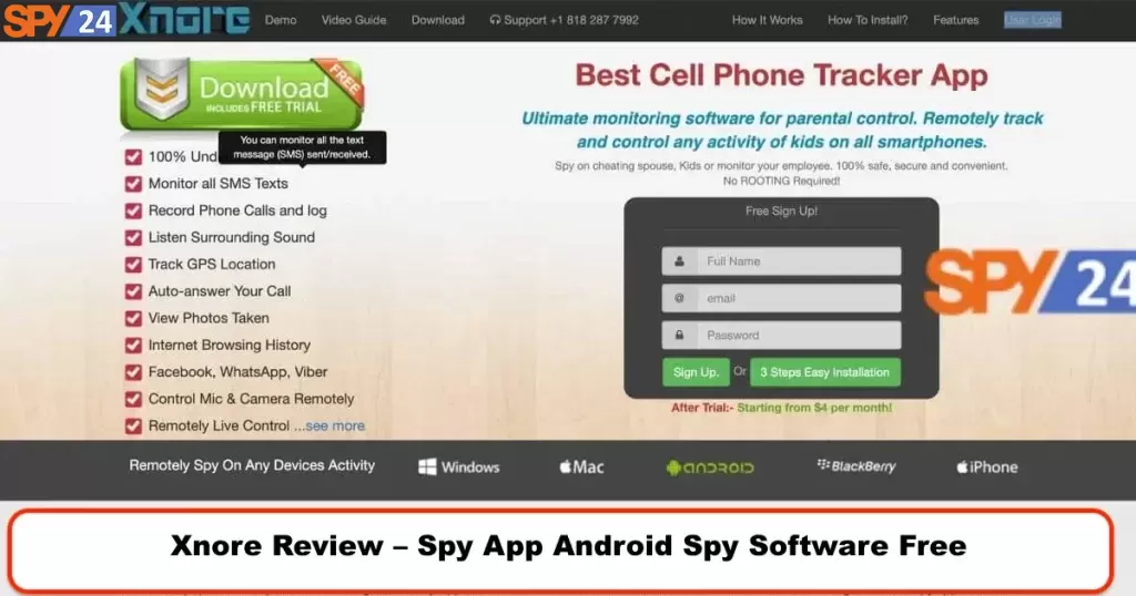 Xnore Review 2023: Spy Software Free Features Pros & Cons