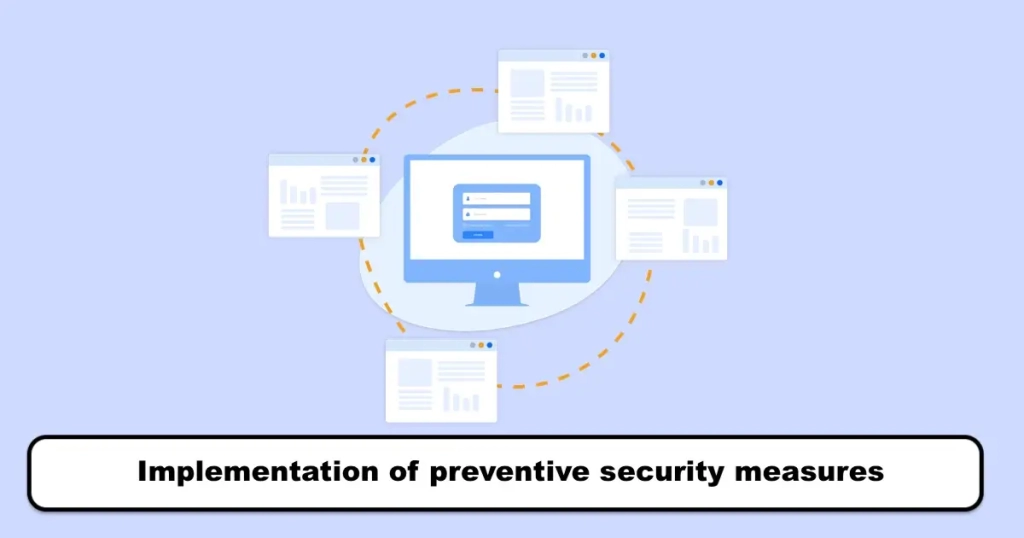 Implementation of preventive security measures