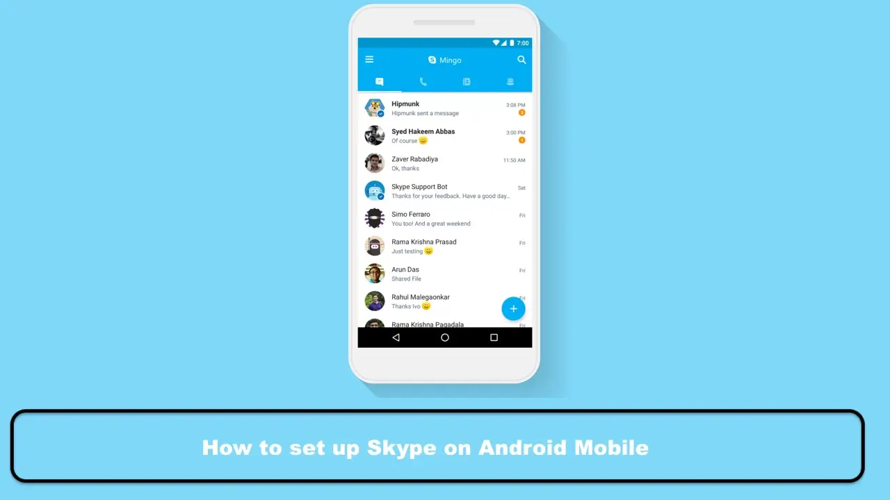 How to set up Skype on Android Mobile