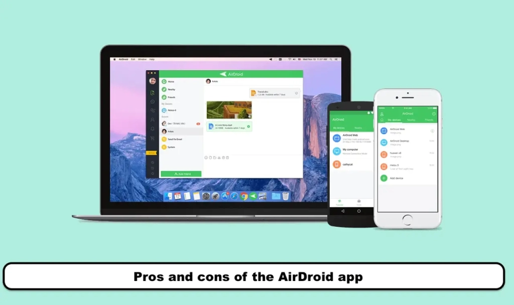 Pros and cons of the AirDroid app