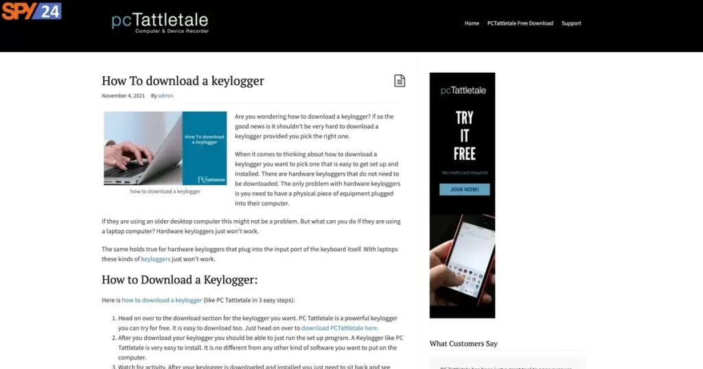 PcTattletale Keylogger Software Free