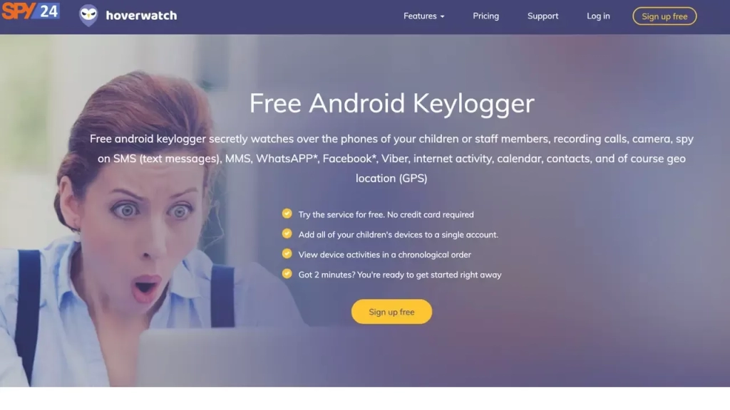 Hoverwatch - Popular Keylogger Solution For Android And IOS Devices