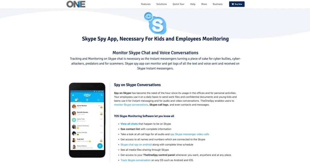 TheOneSpy - Skype Spying Software