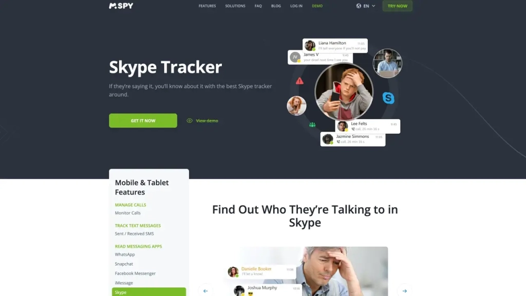 MSpy - Skype Spy Software - Track & Monitor Skype Calls & Messages