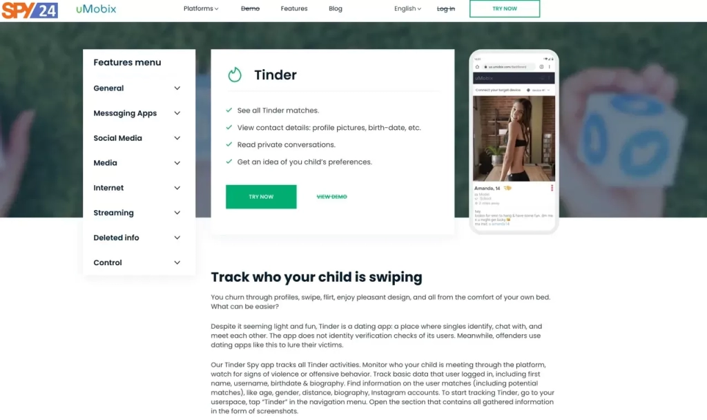 Umobix - Best Tinder Spy App