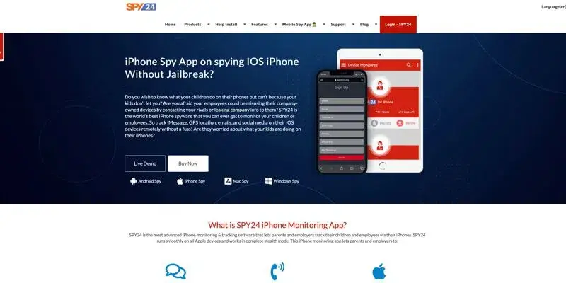 The SPY24 iPhone 14 Pro Max Tracker App