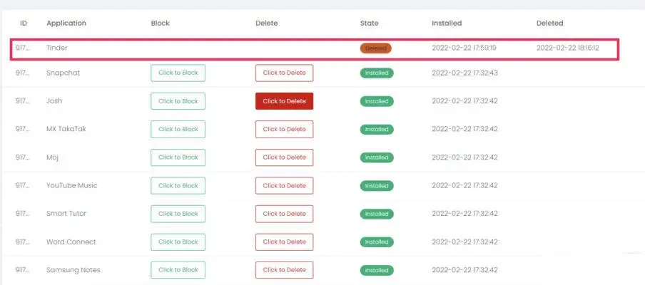 Installed App Monitoring and Blocking