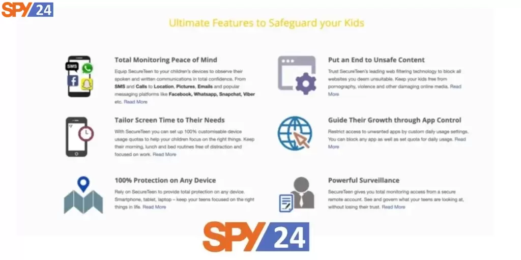 SecureTeen Key Features: