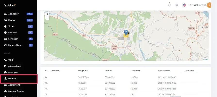 GPS Location Tracking