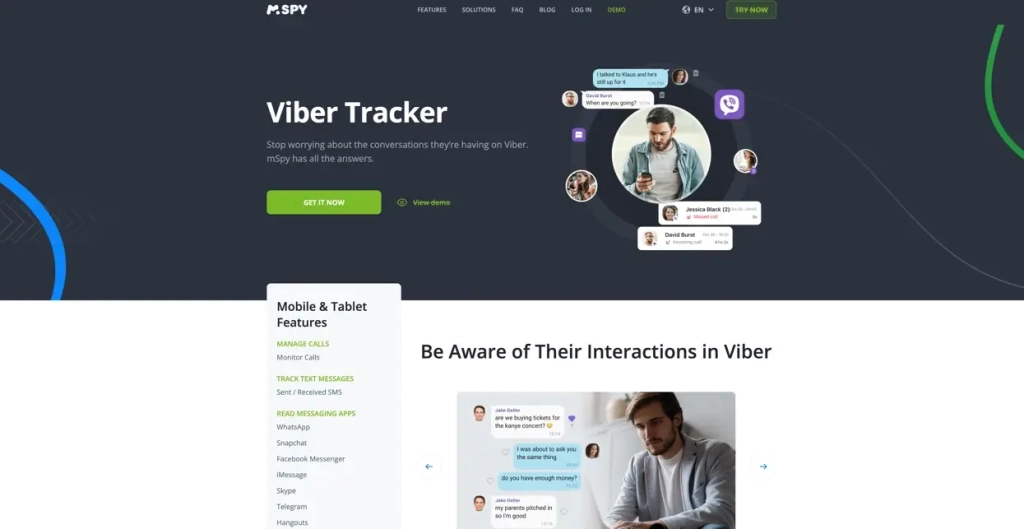 MSpy - Free Viber Tracking App