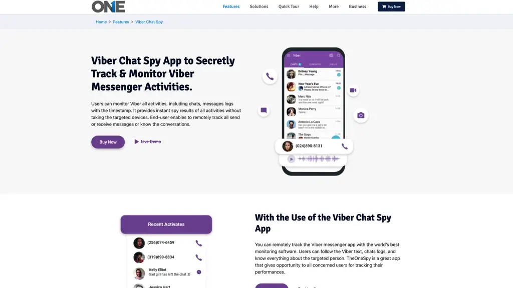 TheOneSpy - How To Track Viber Chats Remotely