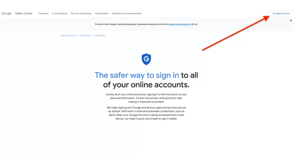 How can we enable two-factor authentication for Gmail?