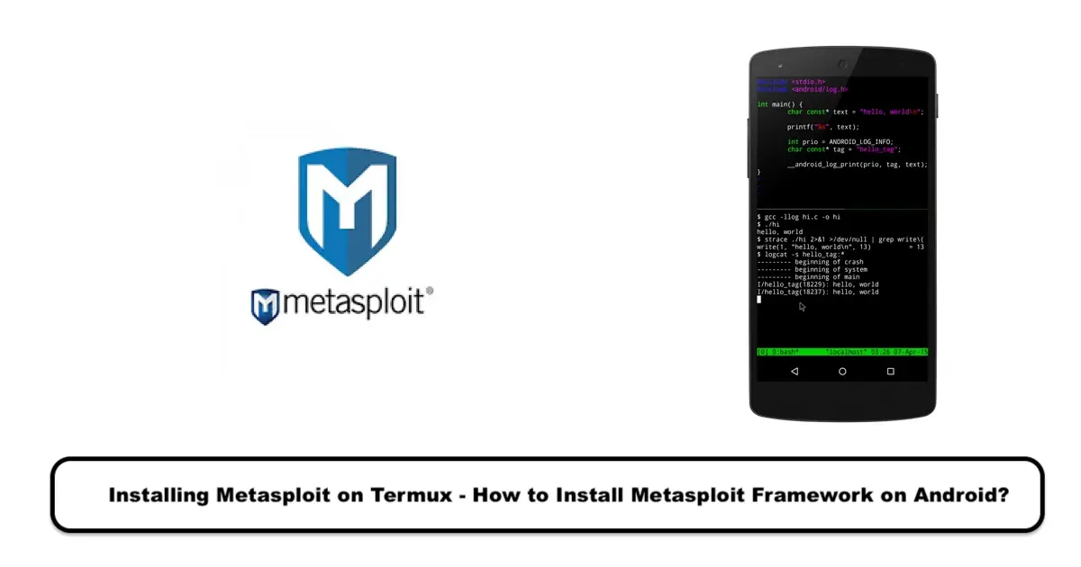 Installing Metasploit on Android phones on Termux: