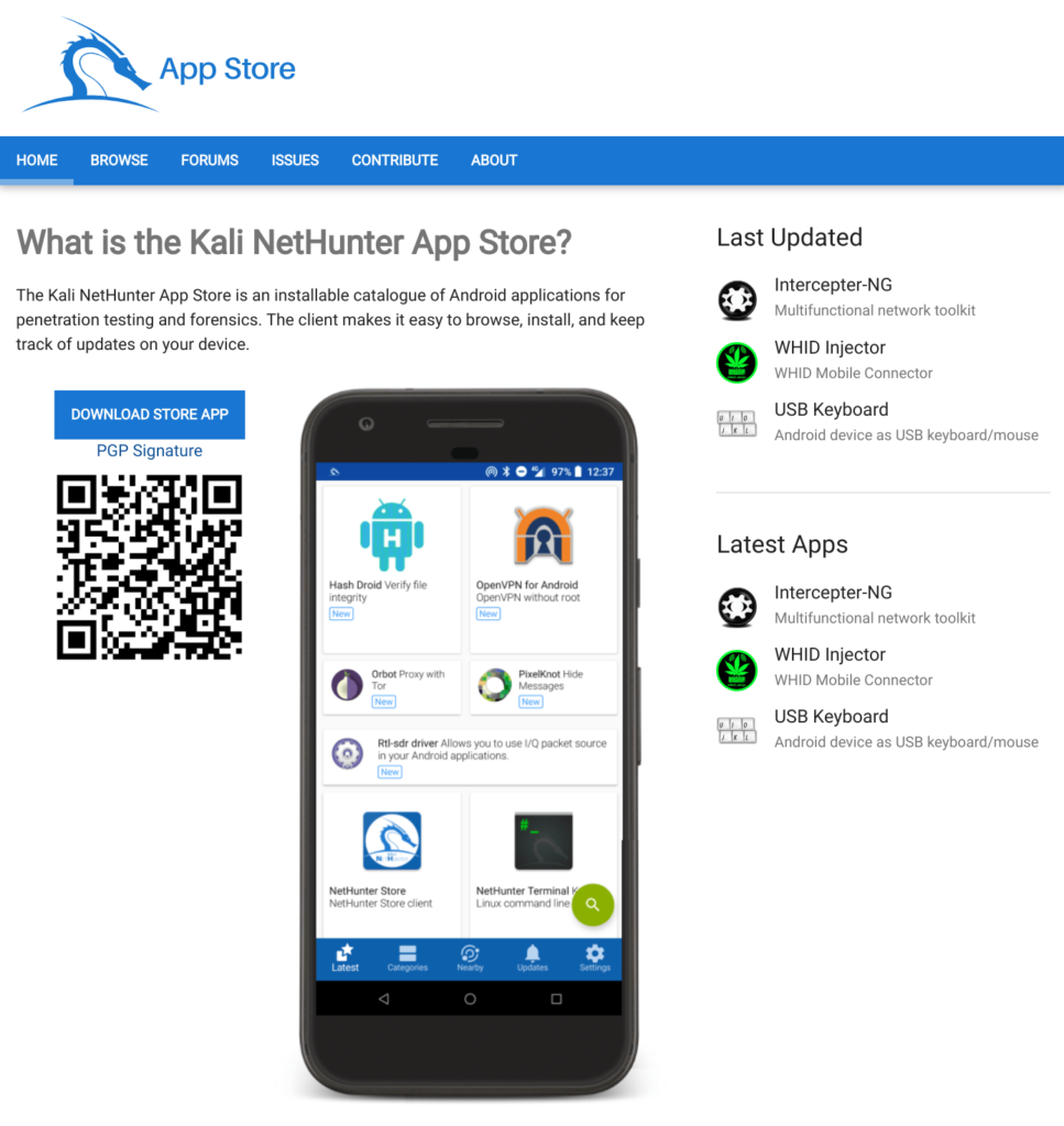Kali NetHunter App Store - Android App