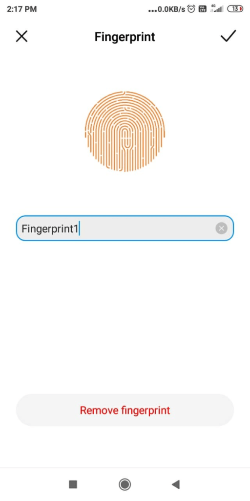 Register Fingerprint Again