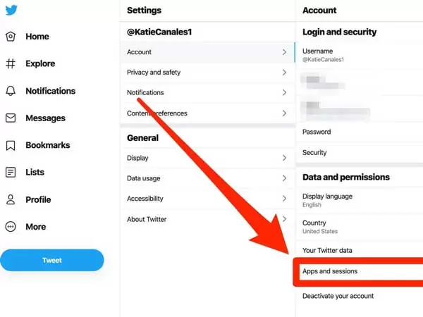 Remove third-party apps from your Twitter account