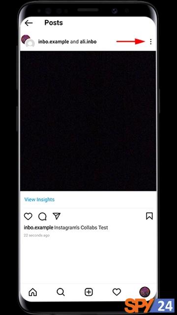 How to remove a second page (collaborator) from an Instagram joint post