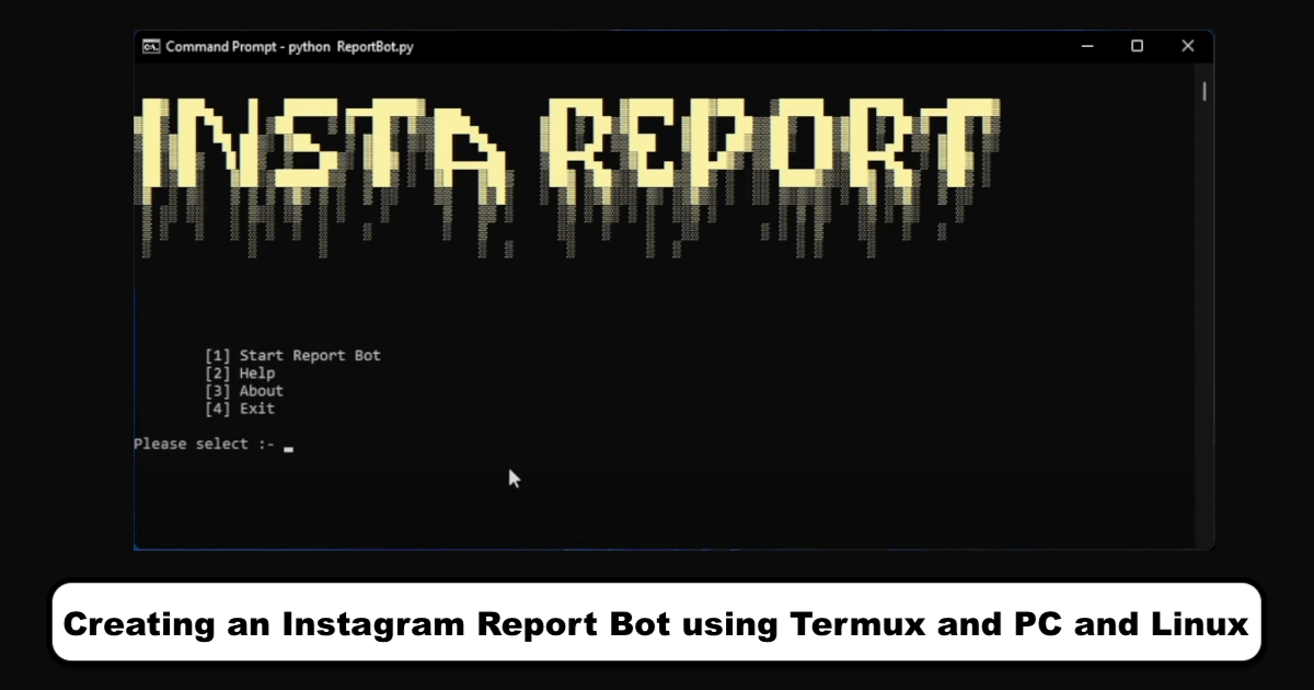 How to Ban Someone from Instagram Report Bot Using PC