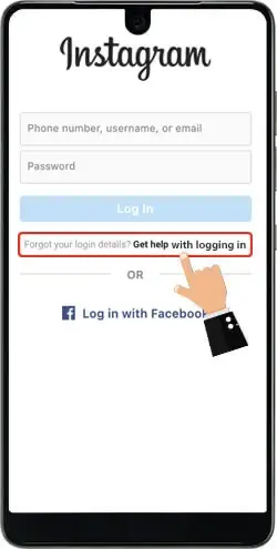 Recovering Instagram Account through Facebook