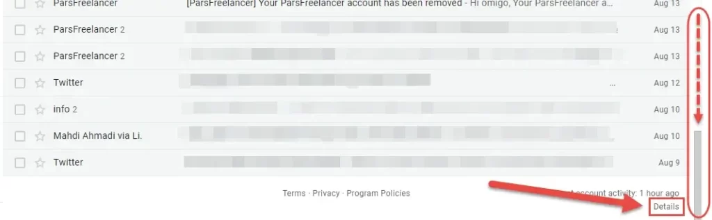 How to check Gmail activity history through a computer?