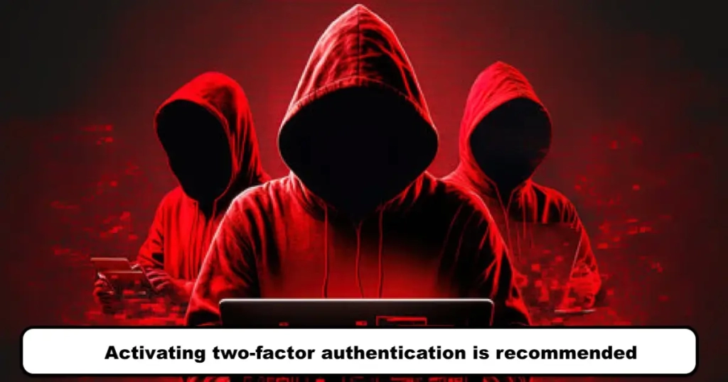 Activating two-factor authentication is recommended