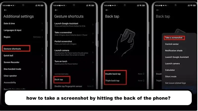 Xiaomi screenshot with a hit on the back of the phone; how to take a screenshot by hitting the back of the phone?