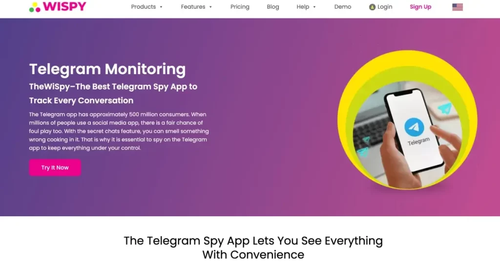 TheWiSpy - Spy on Someone's Telegram Messages Online