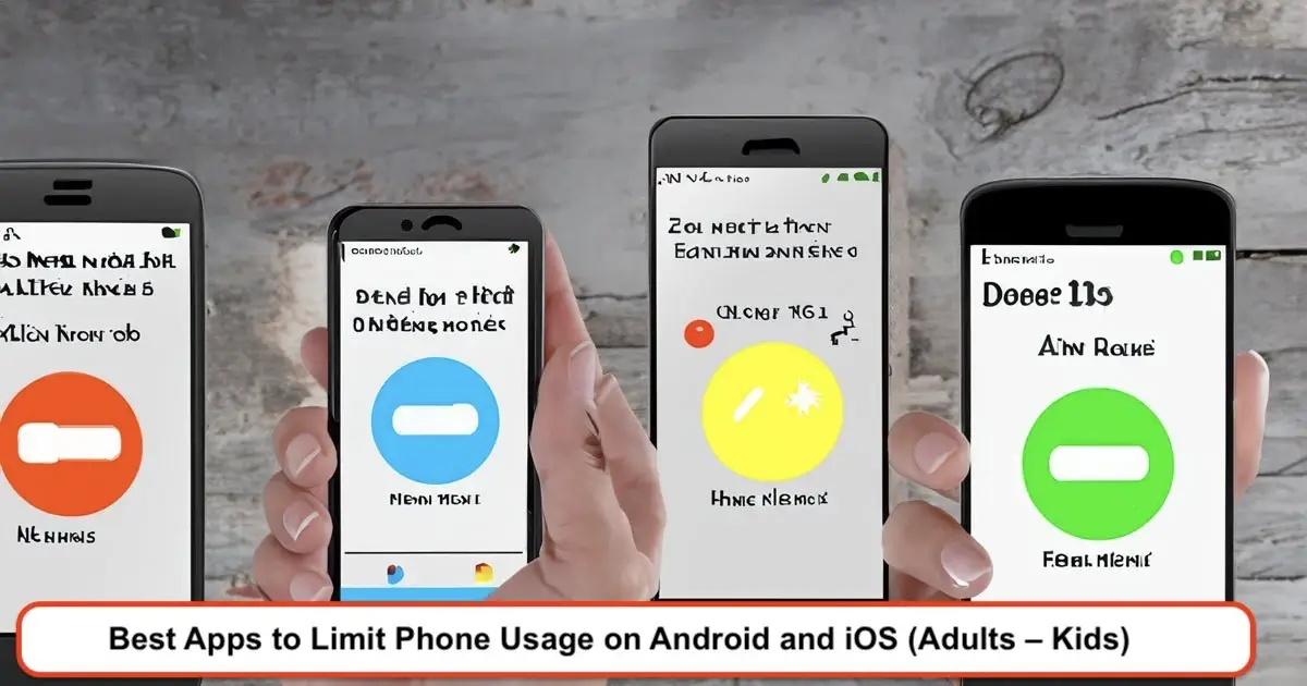 Best Apps to Limit Phone Usage on Android and iOS (Adults – Kids)