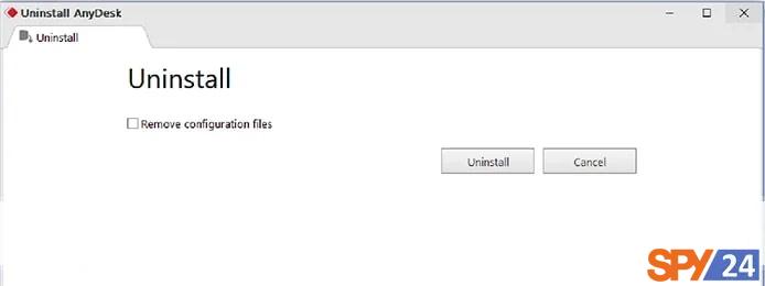 Removing AnyDesk