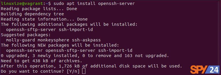 How to install ssh on Ubuntu Linux