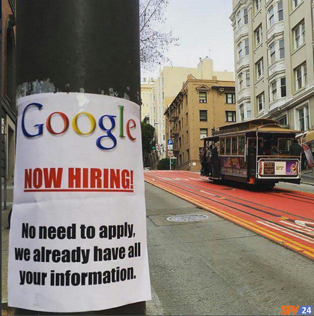 Google job advertisement