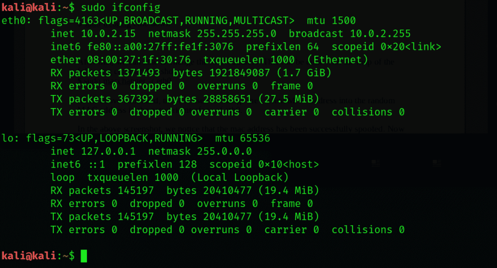 How to find the MAC address through the command line: