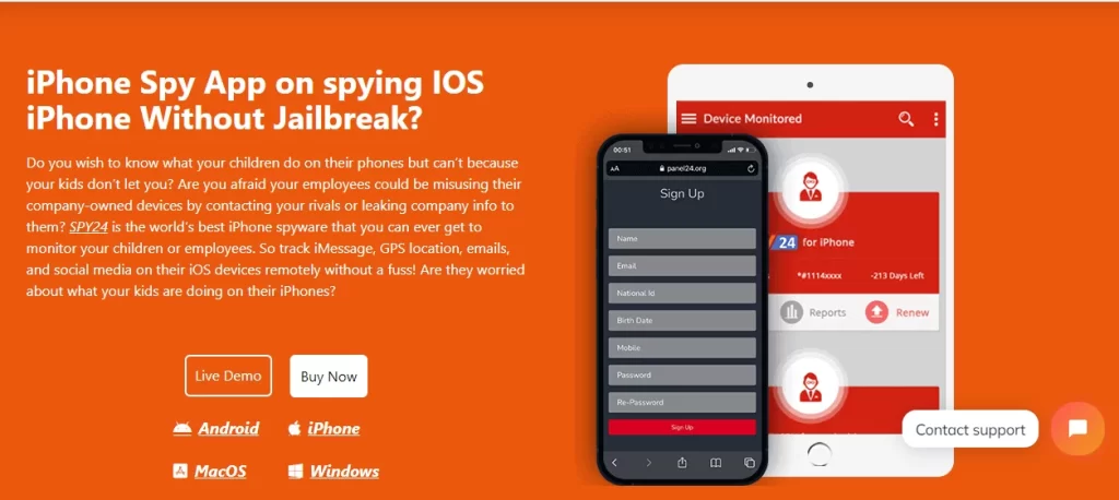 ios spy app spy24