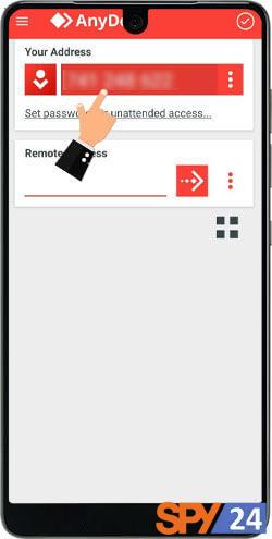 Accessing a mobile device via a computer