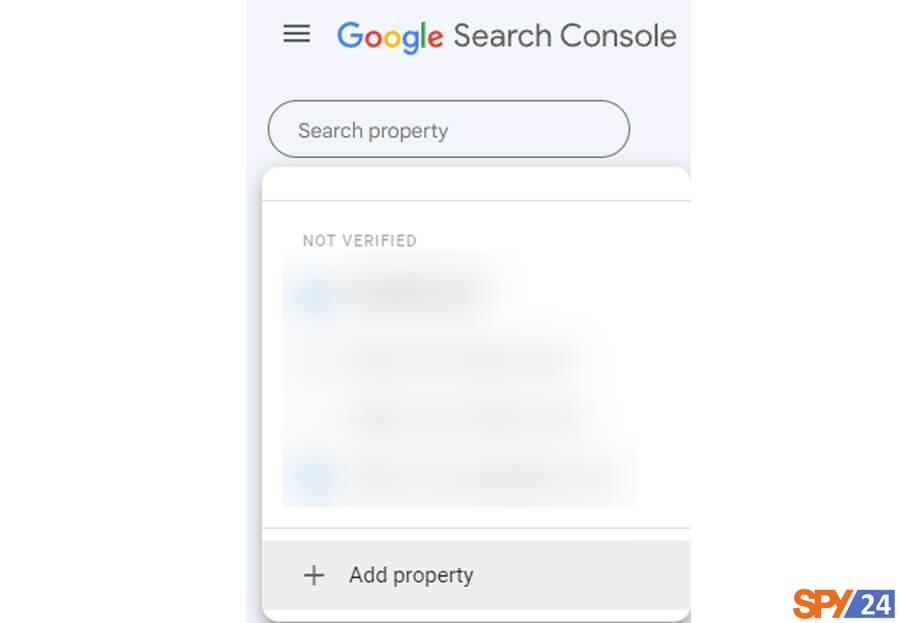 Select the Add Property option