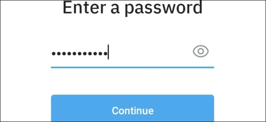 Enter a strong password