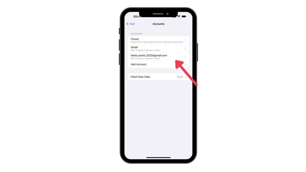 set up your email on an iphone8